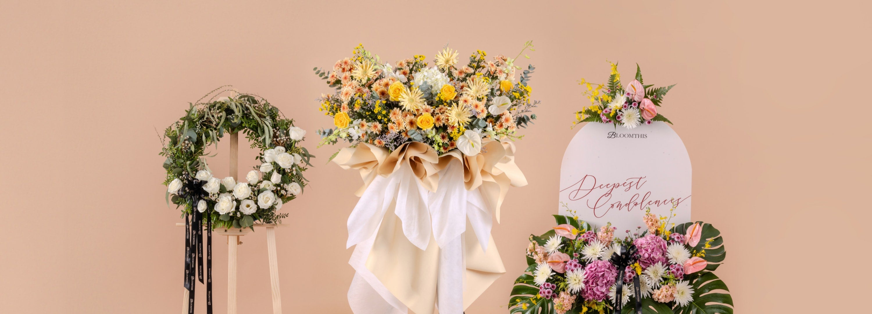 BloomThis condolence & funeral flower stands