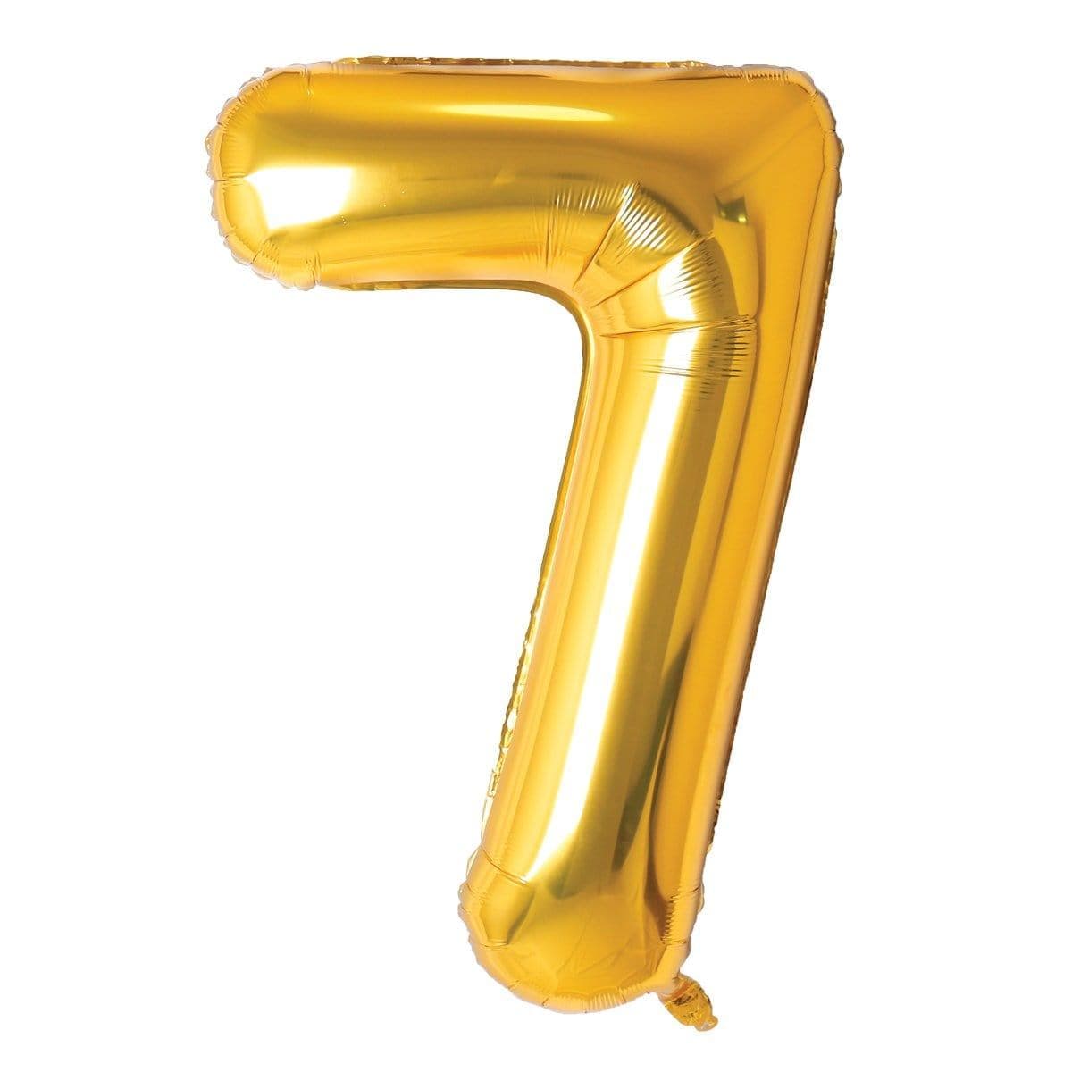 Gold Number 7 Foil Balloon (14 in)