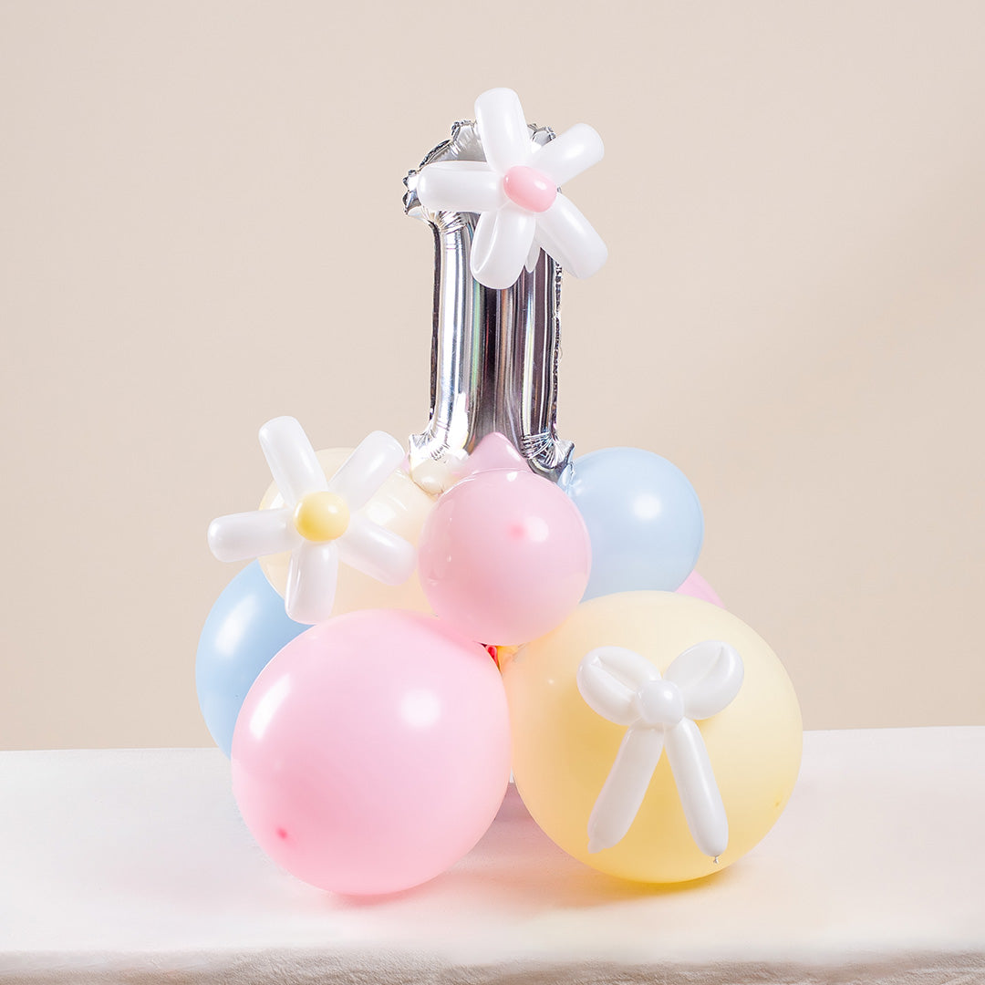 Pastel Candy Mini Marquee Number Birthday Balloon