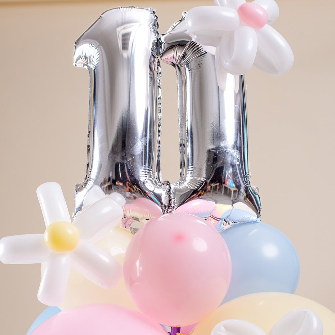 Pastel Candy Mini Marquee Number Birthday Balloon