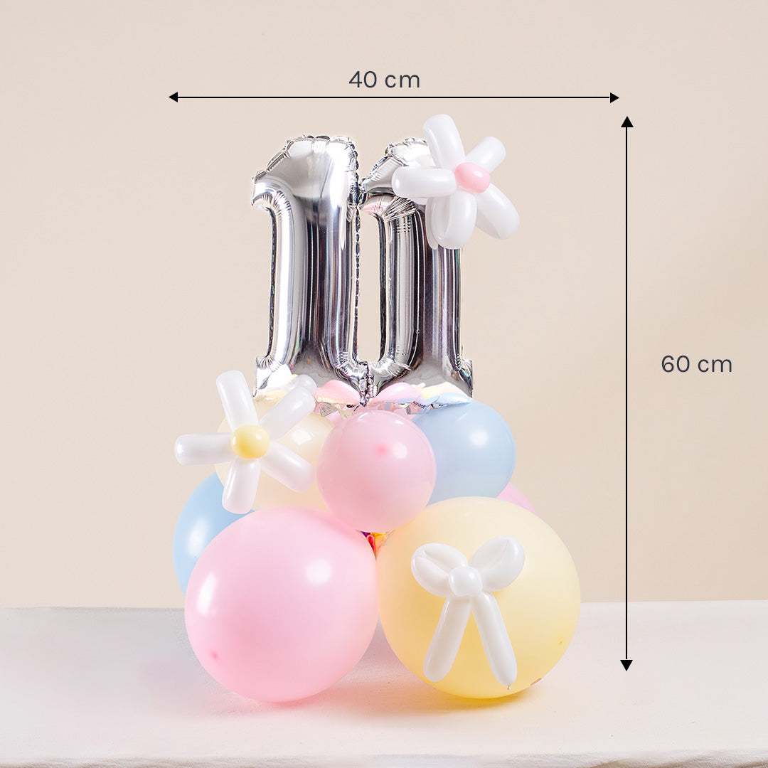 Pastel Candy Mini Marquee Number Birthday Balloon