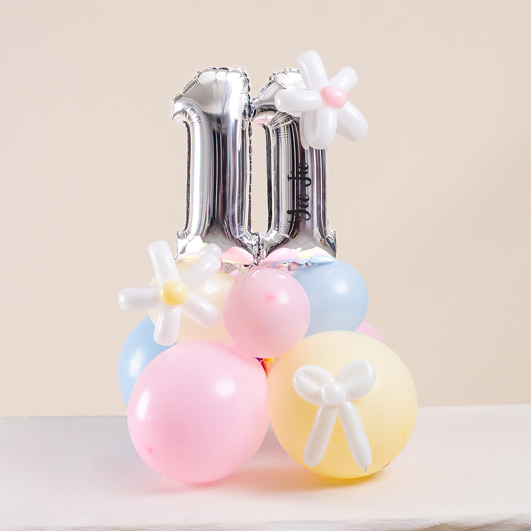 Pastel Candy Mini Marquee Number Birthday Balloon