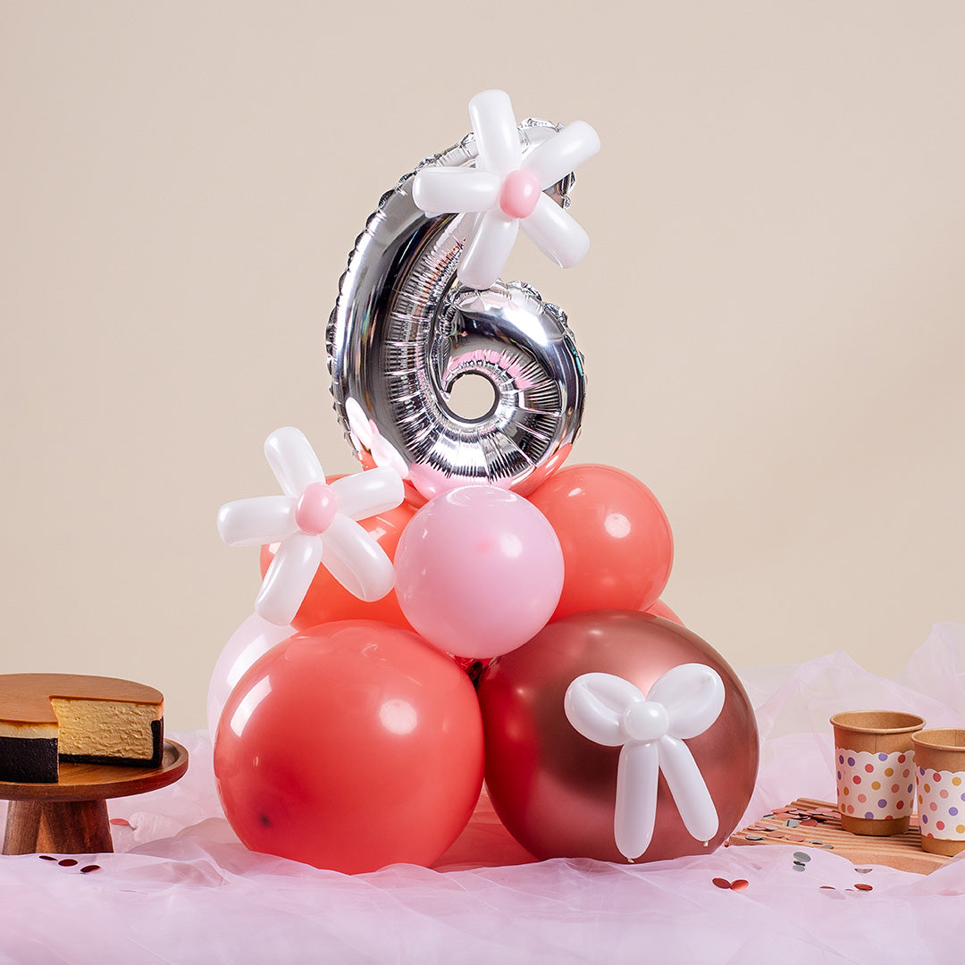 Rose Gold Mini Marquee Number Birthday Balloon