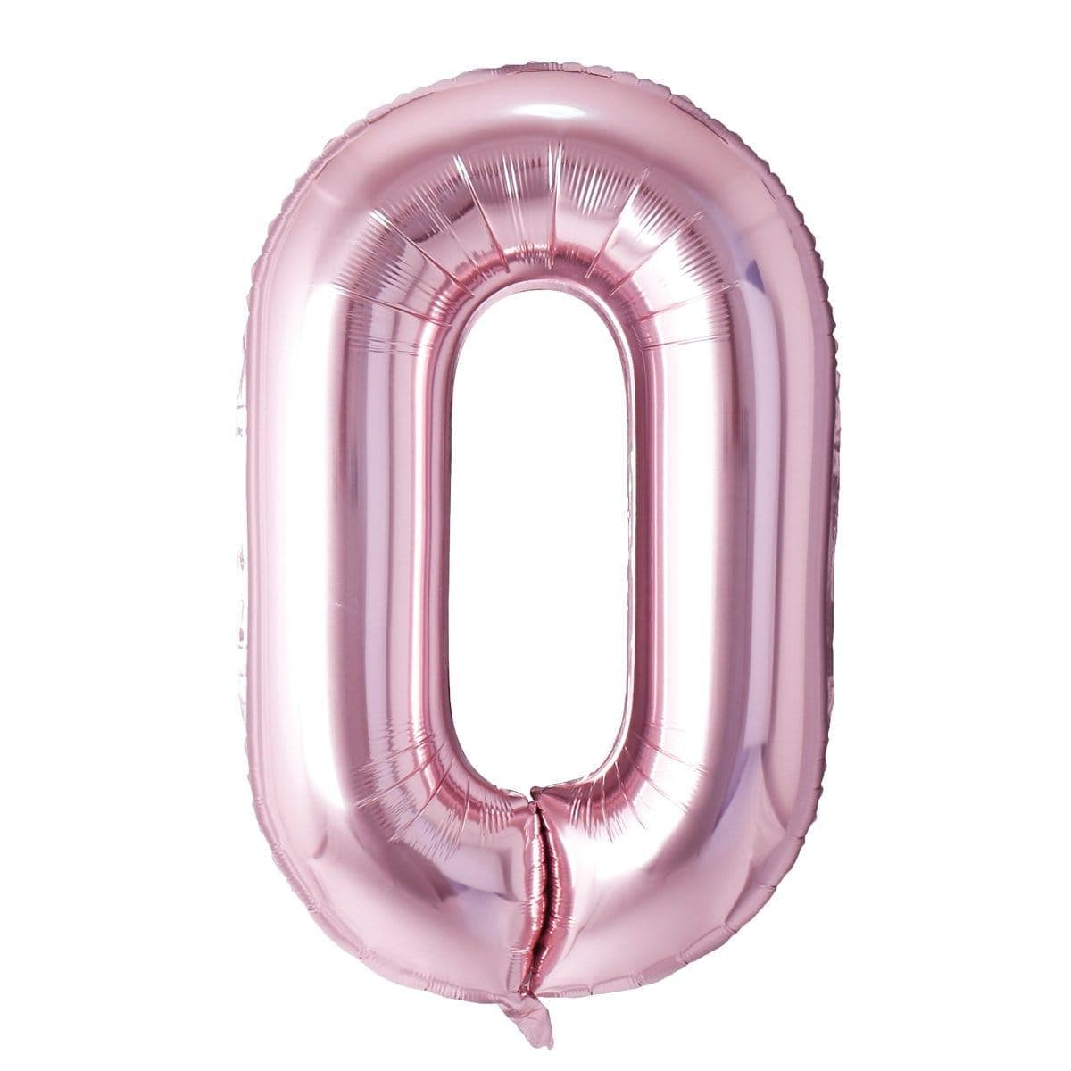 Rose Gold Number 0 Foil Balloon (32 in) | Free Delivery | Bloomthis