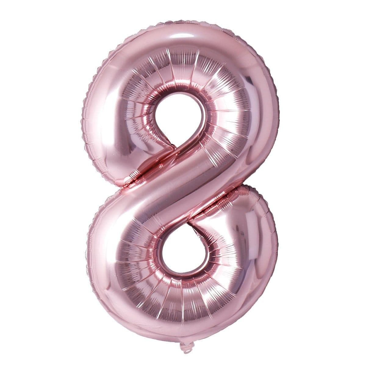 Rose Gold Number 8 Foil Balloon (32 in)