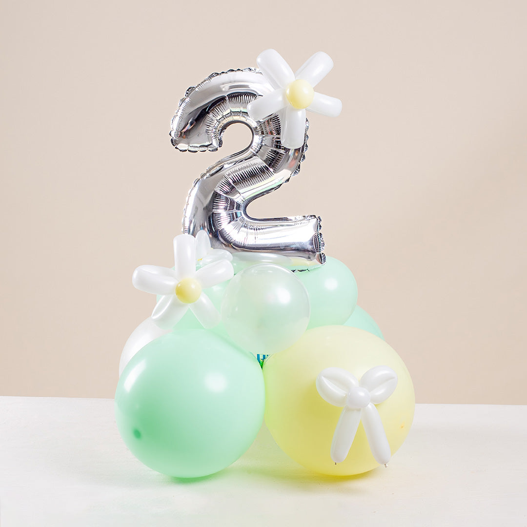 Vespa Mint Mini Marquee Number Birthday Balloon