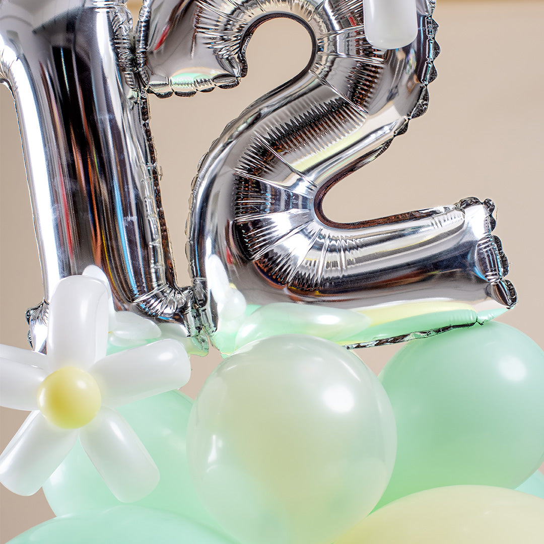 Vespa Mint Mini Marquee Number Birthday Balloon