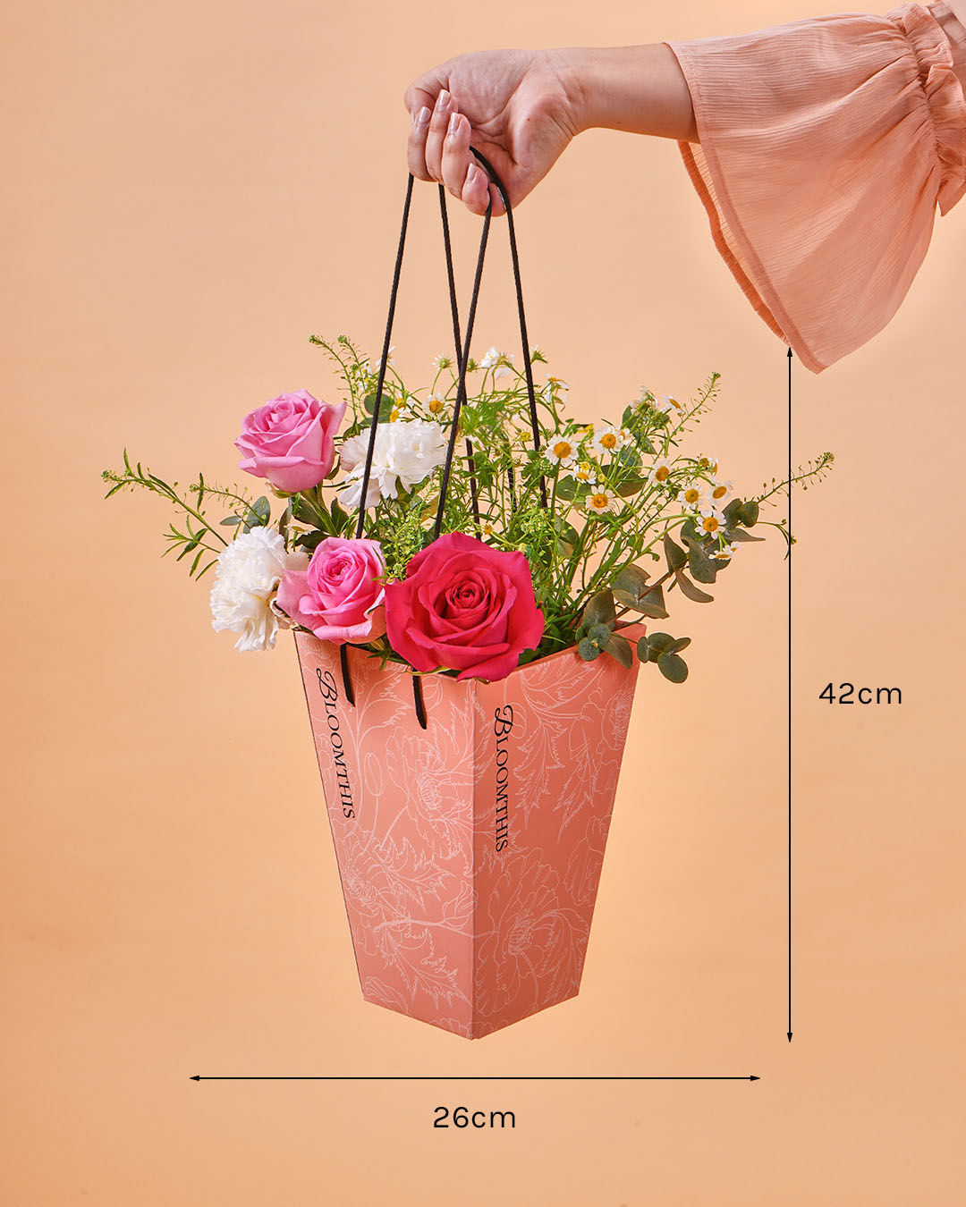 Imelda Cherry Pink Rose Mini BloomBag