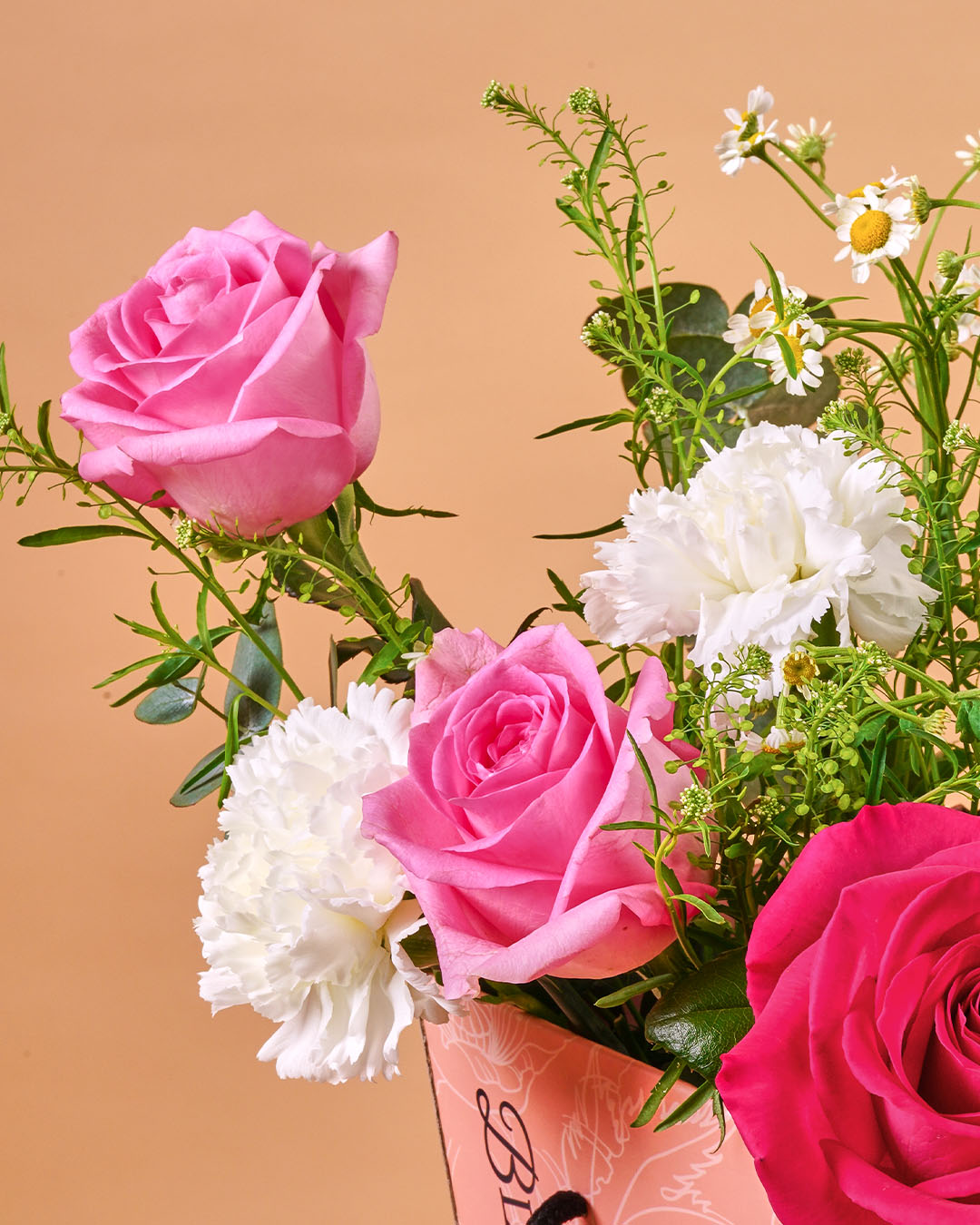 Imelda Cherry Pink Rose Mini BloomBag & Vase (MDV)