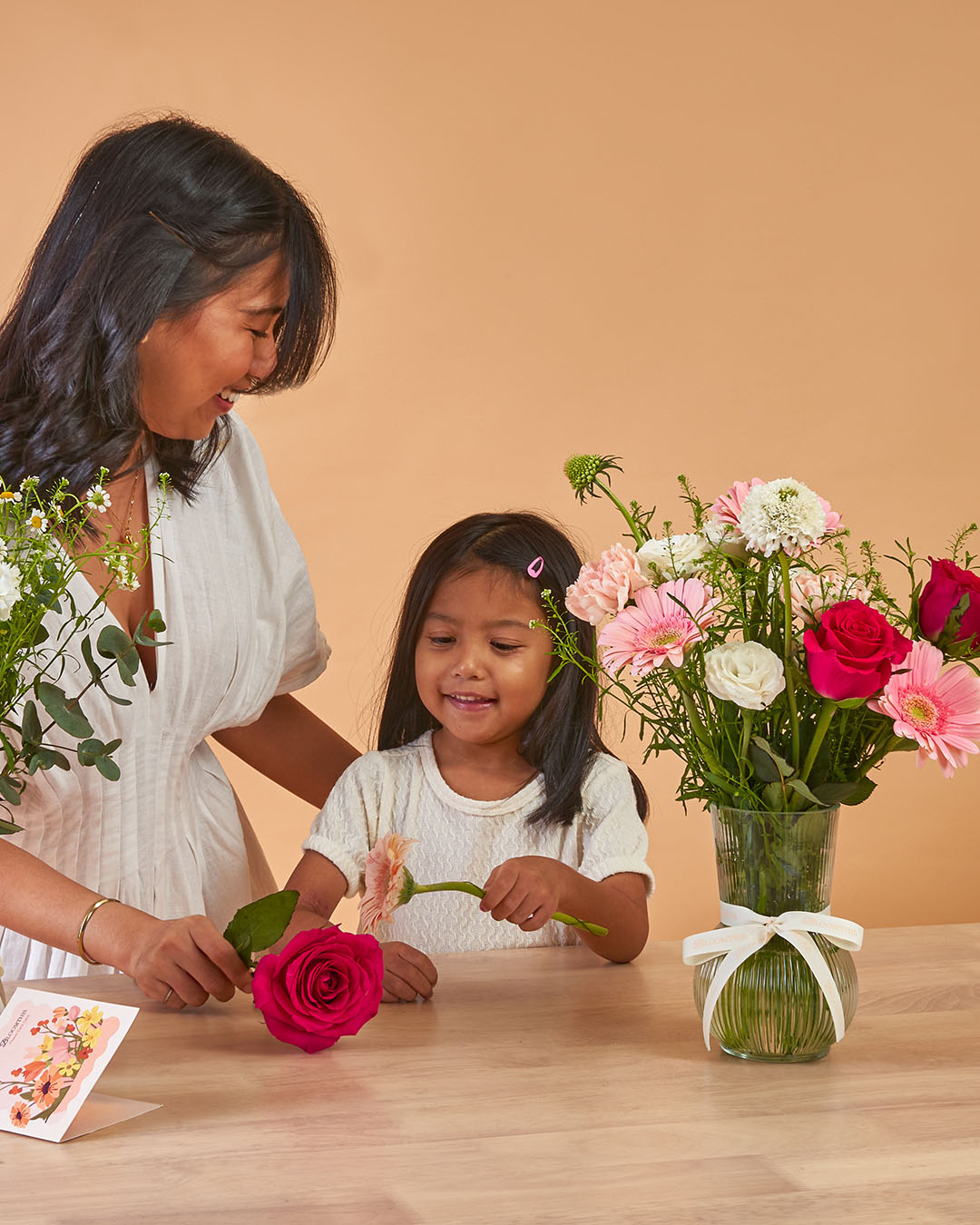 Imogen Pink Rose Mini BloomBag & Vase (MDV)
