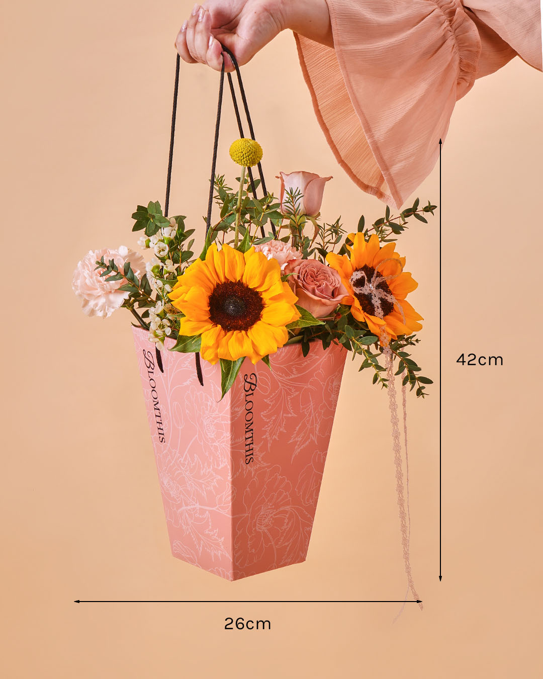 Iriana Yellow Sunflower & Rose Mini BloomBag