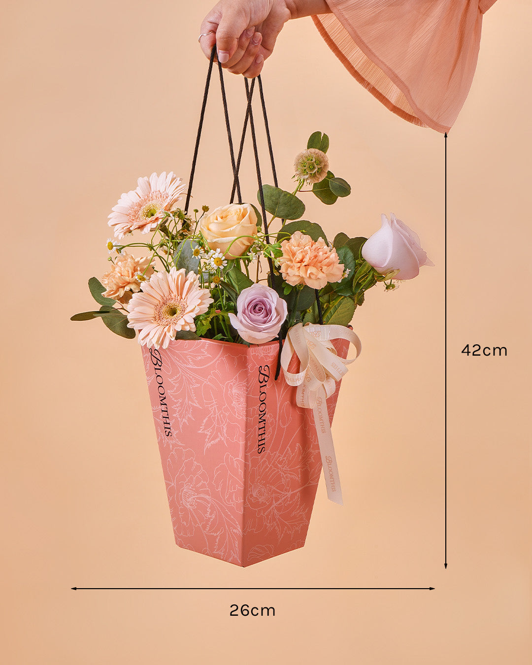 Ivonne Lilac Rose Mini BloomBag & Vase (MD)