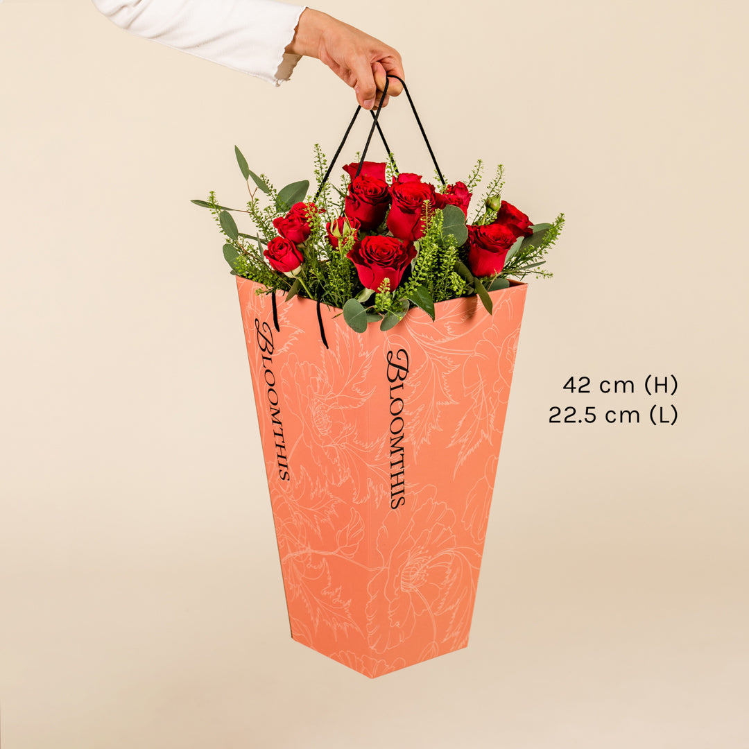 Rosalie Red Rose BloomBag