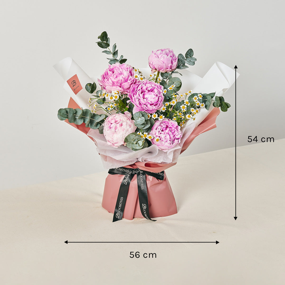 Alya Pink Peony Bouquet