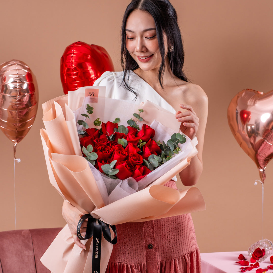 Ashley Red Rose Bouquet