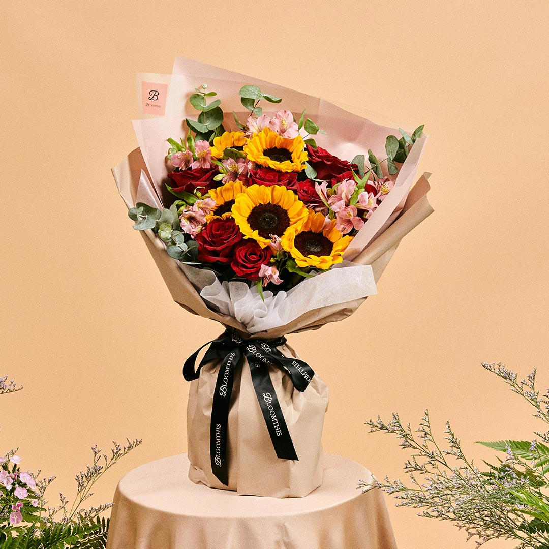 Calypso Sunflower & Rose Bouquet (MD)