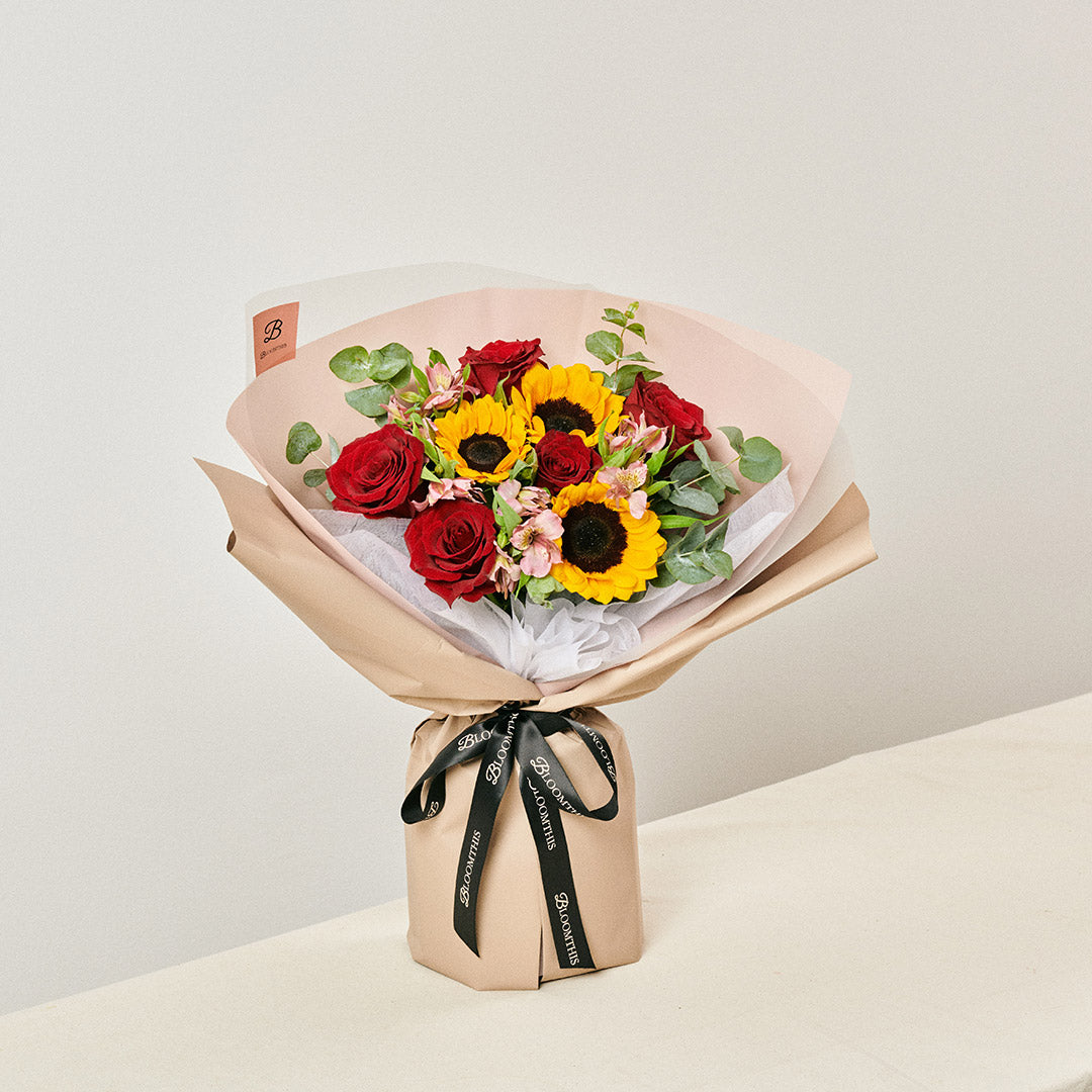 Calypso Sunflower & Rose Bouquet (MD)