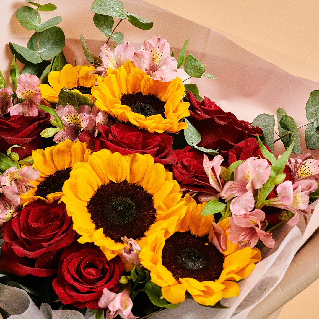 Calypso Sunflower & Rose Bouquet (MD)