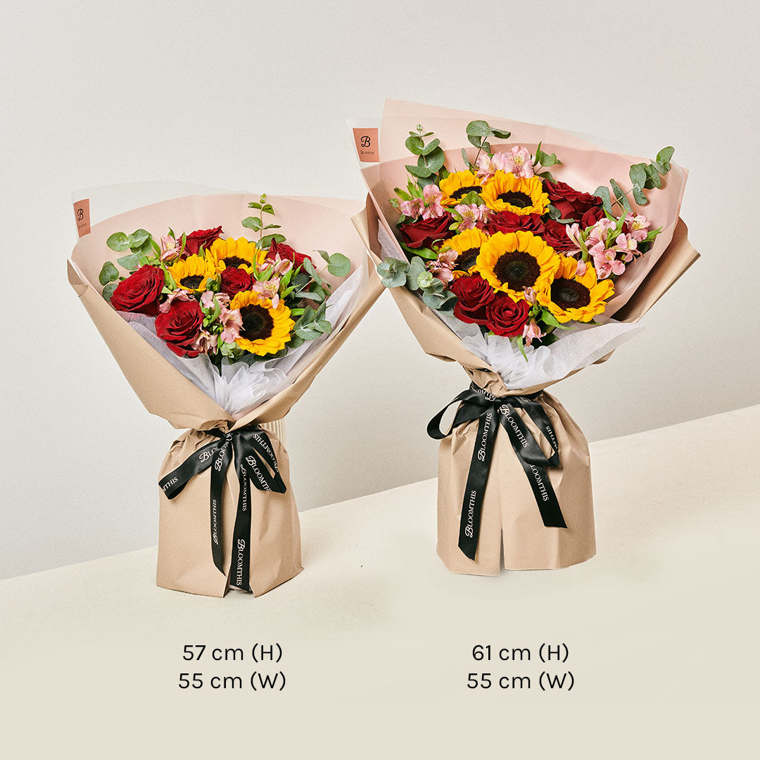 Calypso Sunflower & Rose Bouquet (MD)