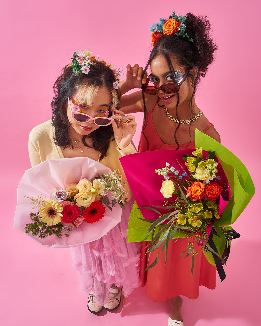 for the gram orange rose bouquet