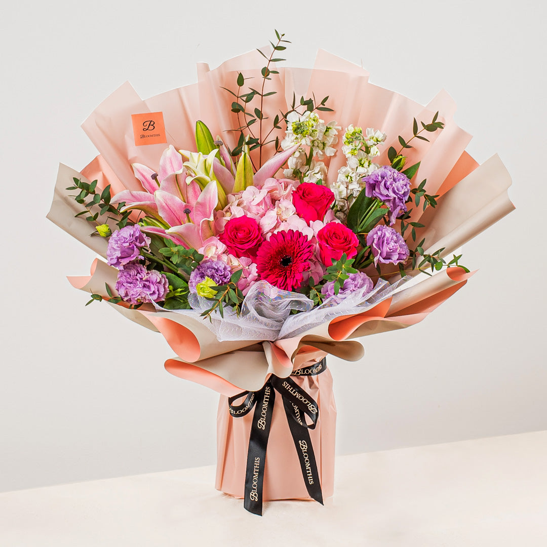 Sera Pink Lily Bouquet (VD)