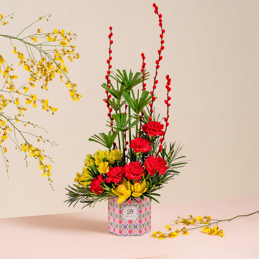 Flourishing Wealth Chinese New Year Flower Box