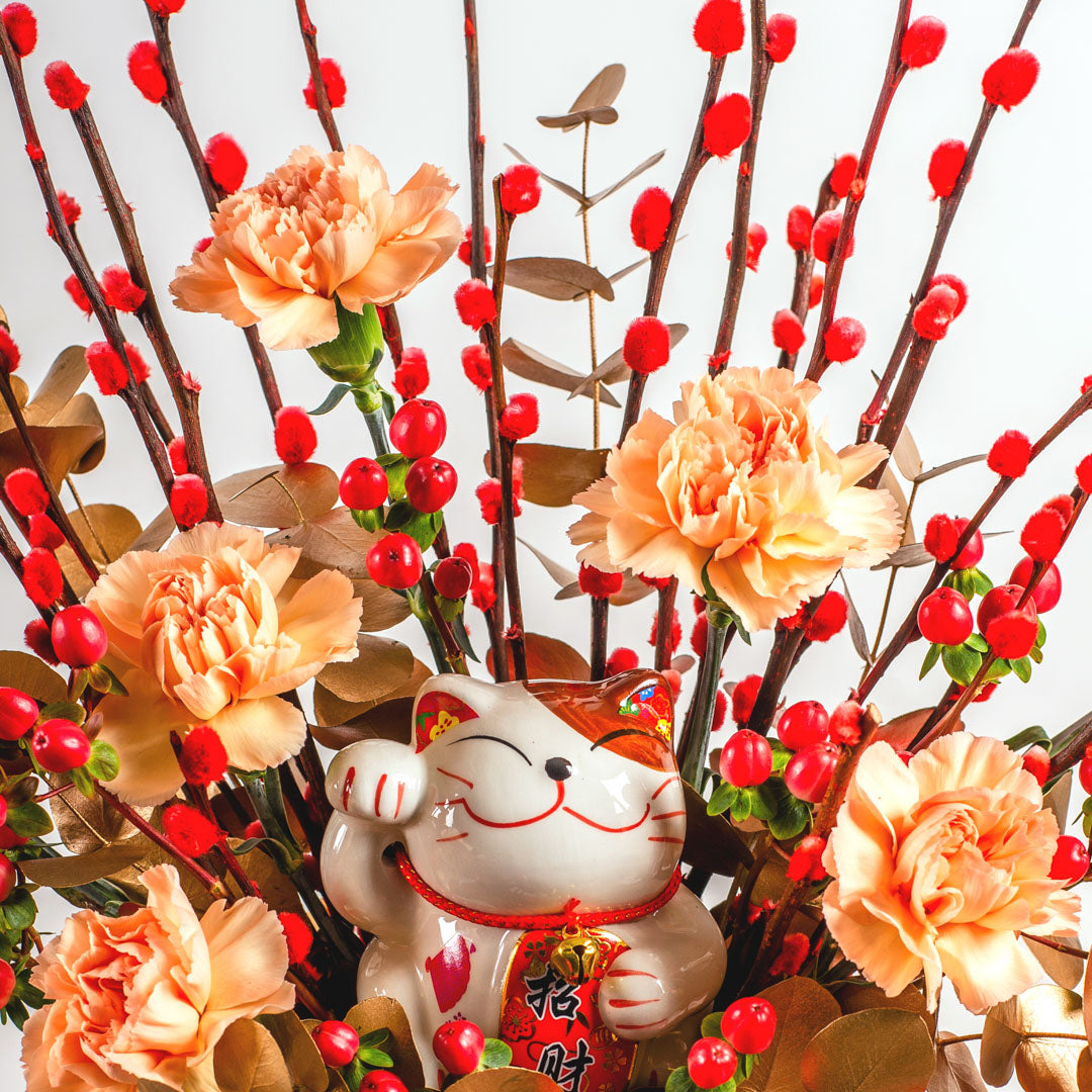 Lucky Chinese New Year Flowers in Pot