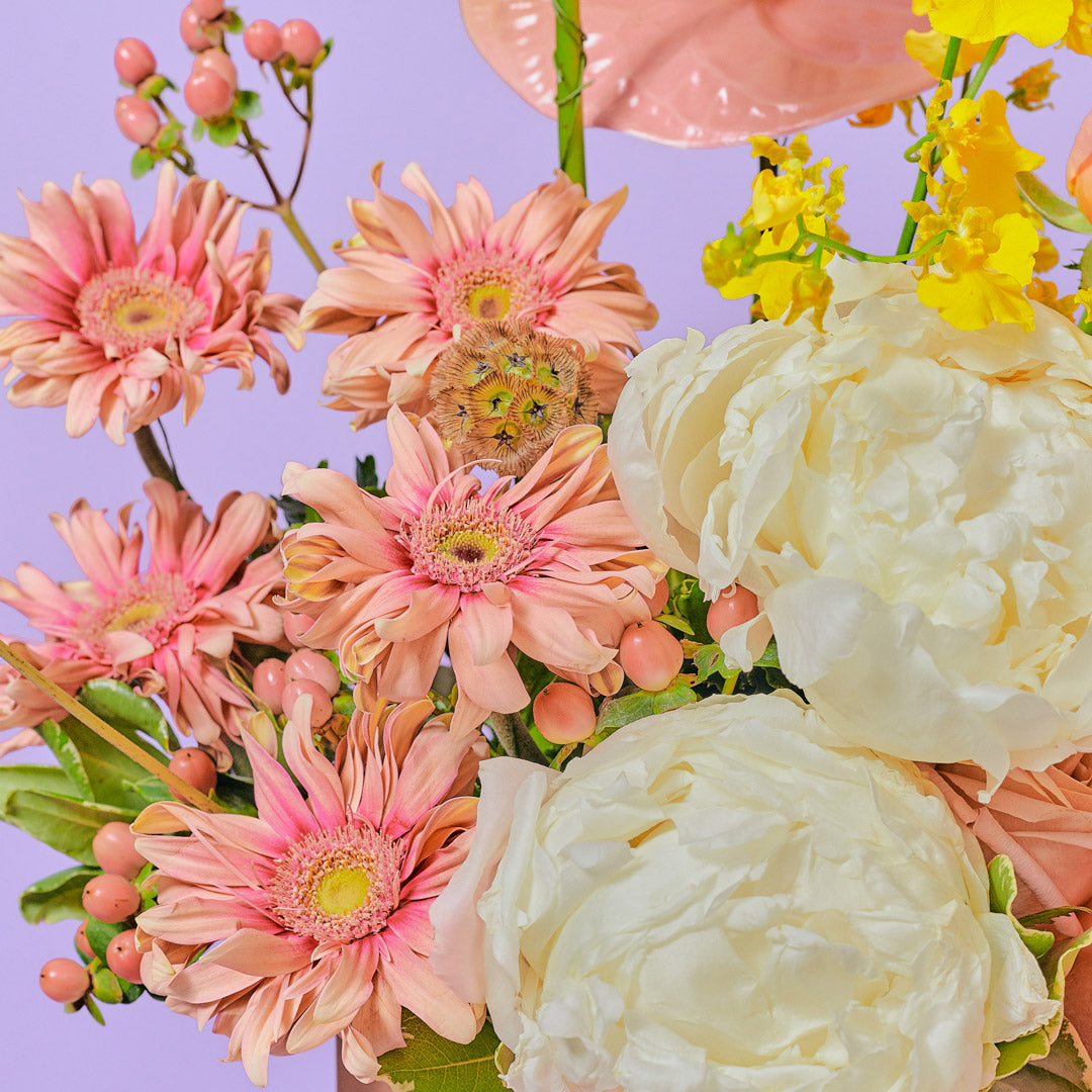 Adelaide White Peony Flower Box