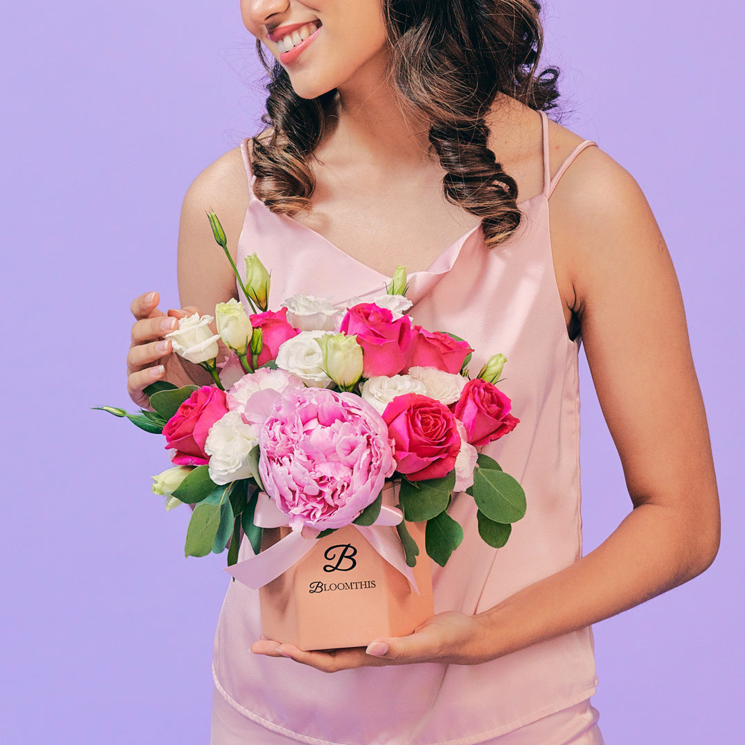 Alyssa Rose & Peony Flower Box