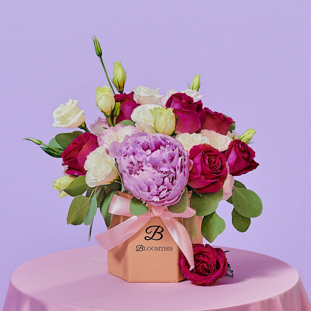 Alyssa Rose & Peony Flower Box