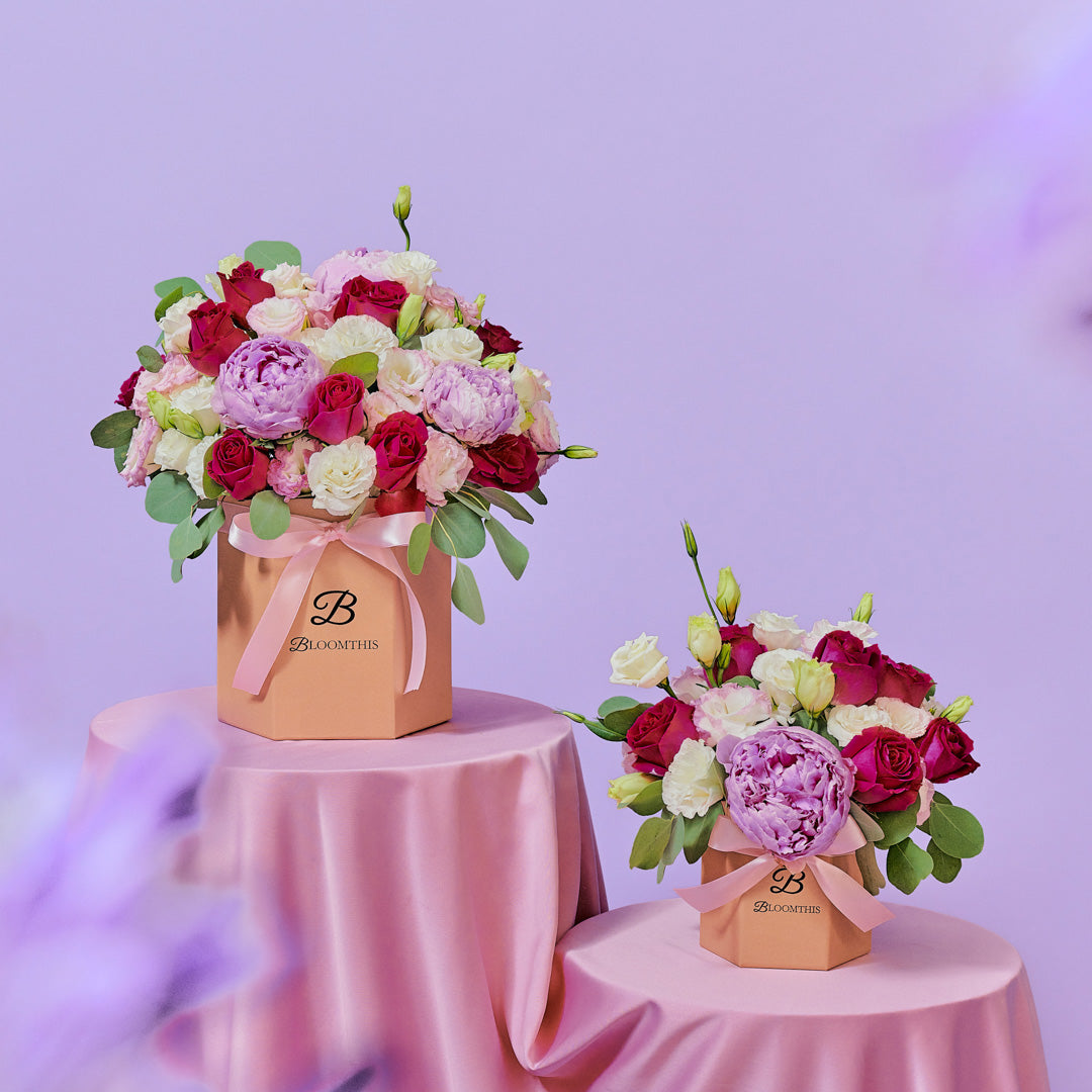 Alyssa Rose & Peony Flower Box