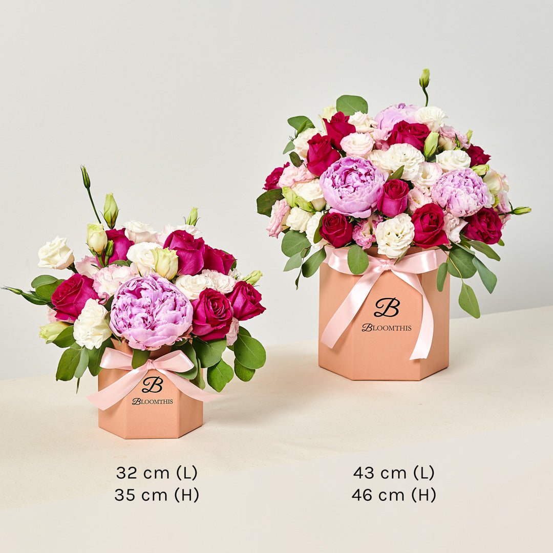 Alyssa Rose & Peony Flower Box