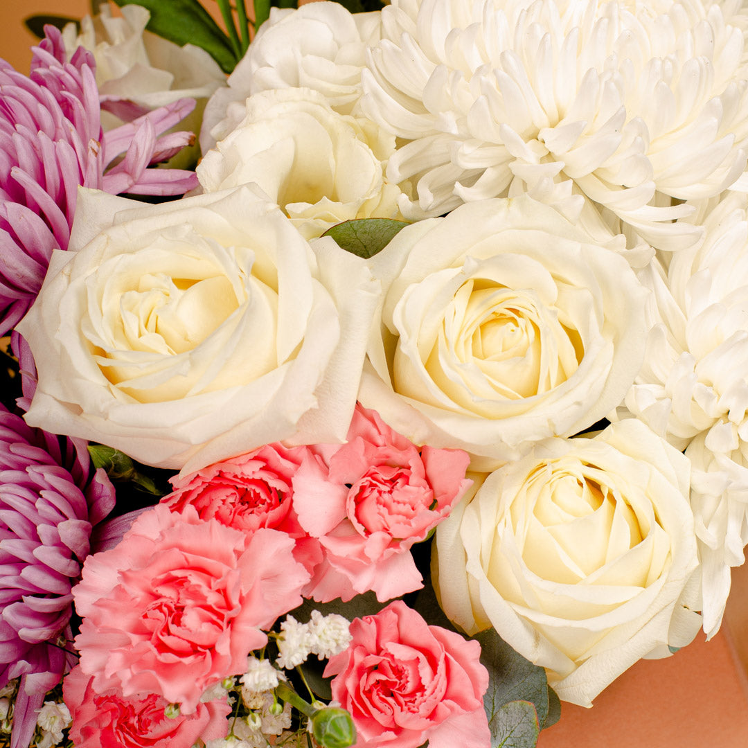 Joanne Rose & Chrysanthemum Flower Box