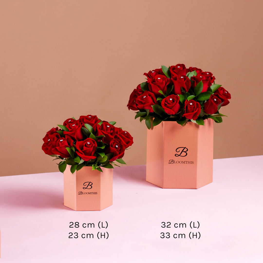 Kate Red Rose Flower Box (VDV)