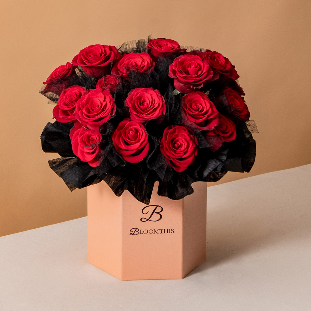 Odile Red Rose Flower Box