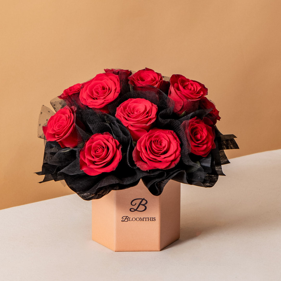 Odile Red Rose Flower Box