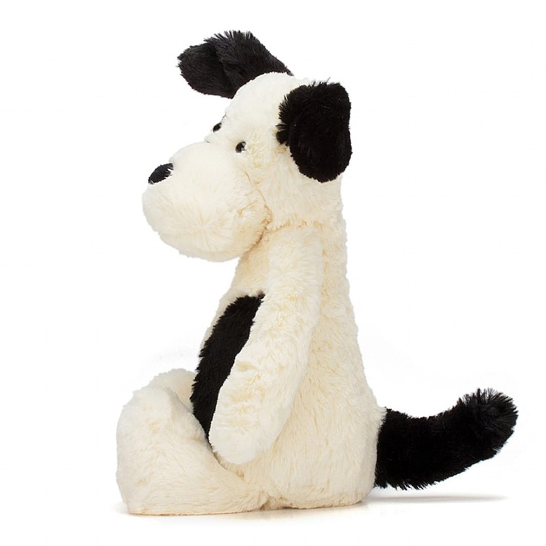 Jellycat Bashful Black & Cream Puppy Plushie