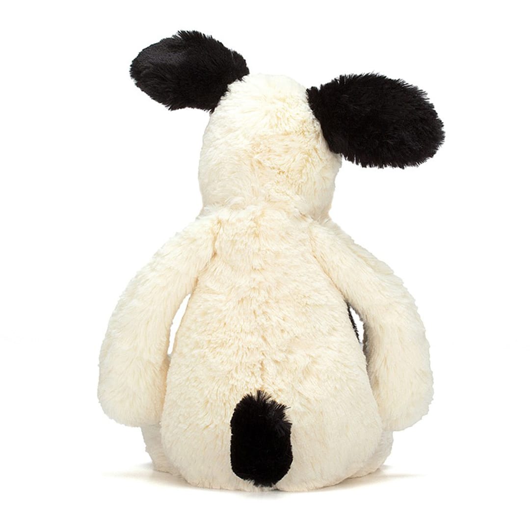 Jellycat Bashful Black & Cream Puppy Plushie