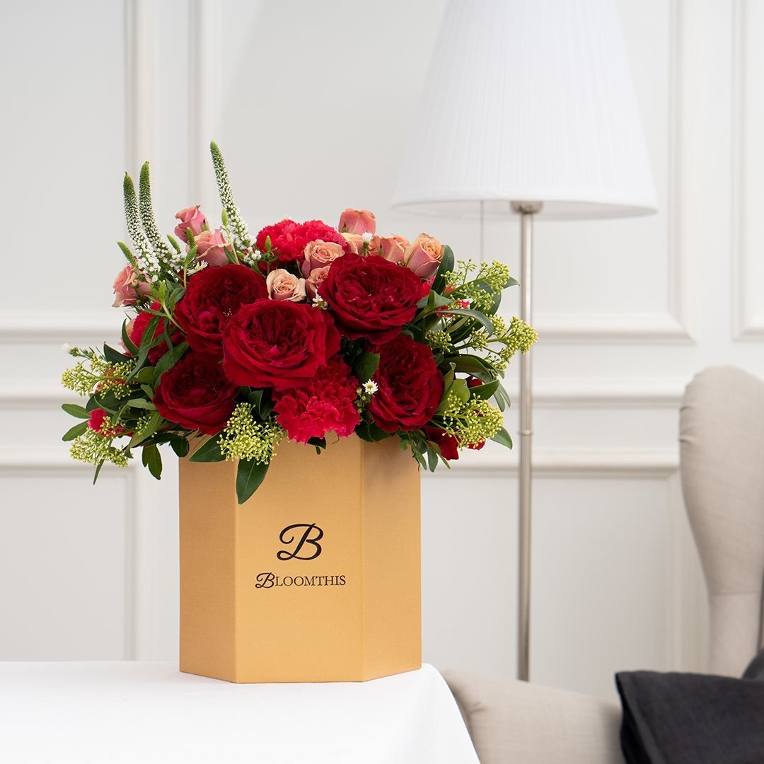 Tessie David Austin Rose Flower Box (VDV)