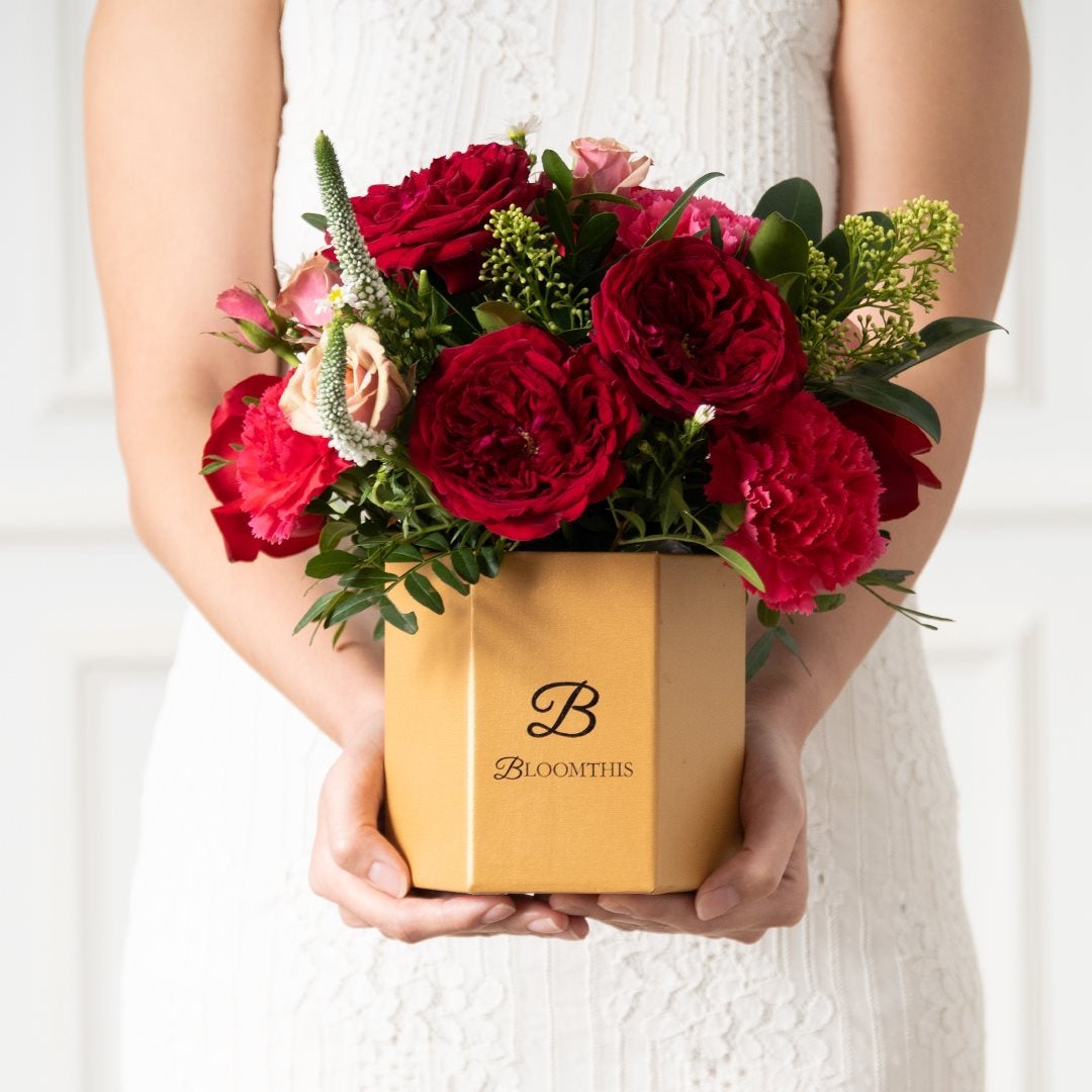 Tessie David Austin Rose Flower Box (VDV)