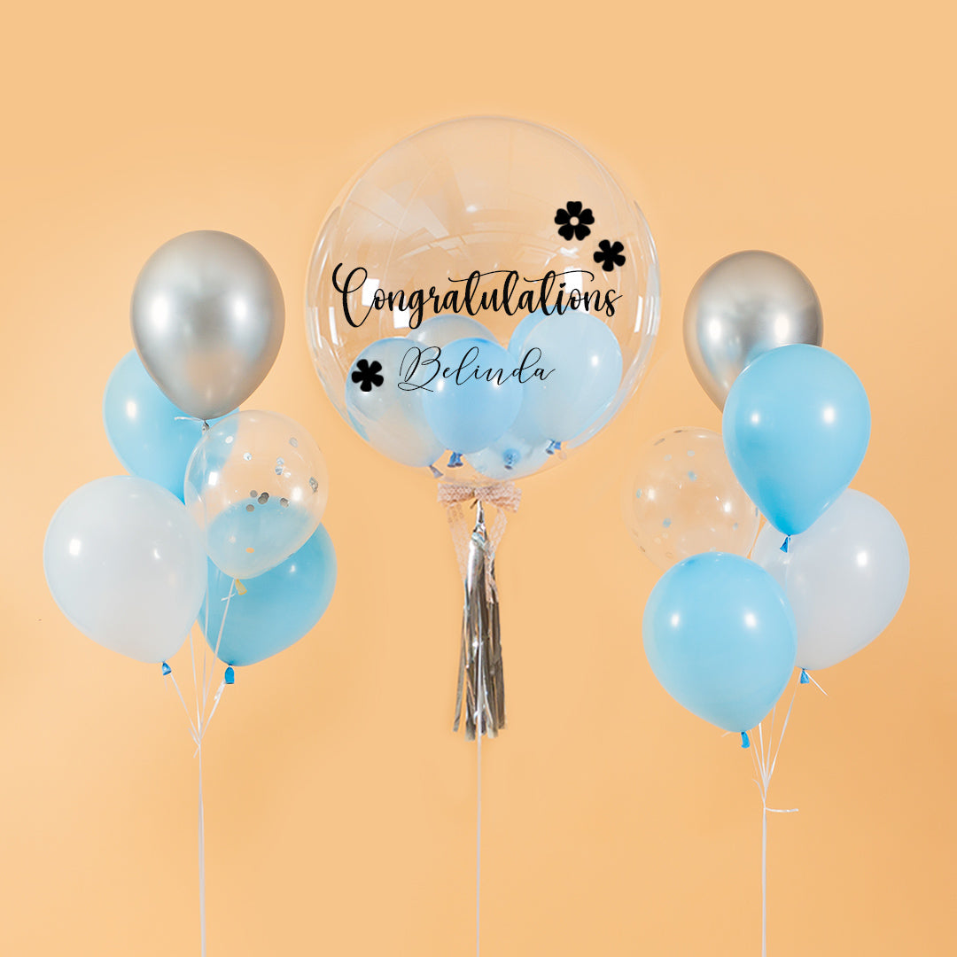 Baby Blue Helium Party Balloons