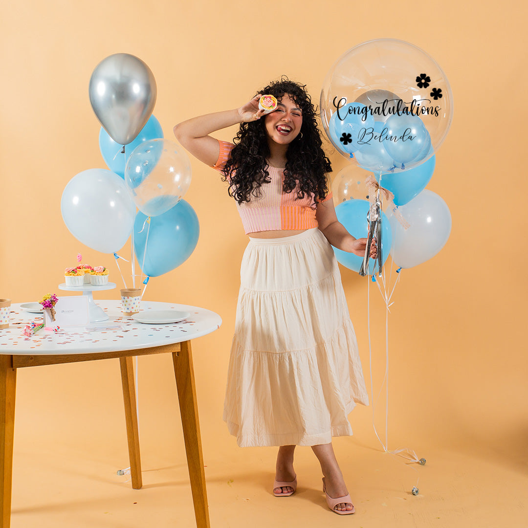 Baby Blue Helium Party Balloons