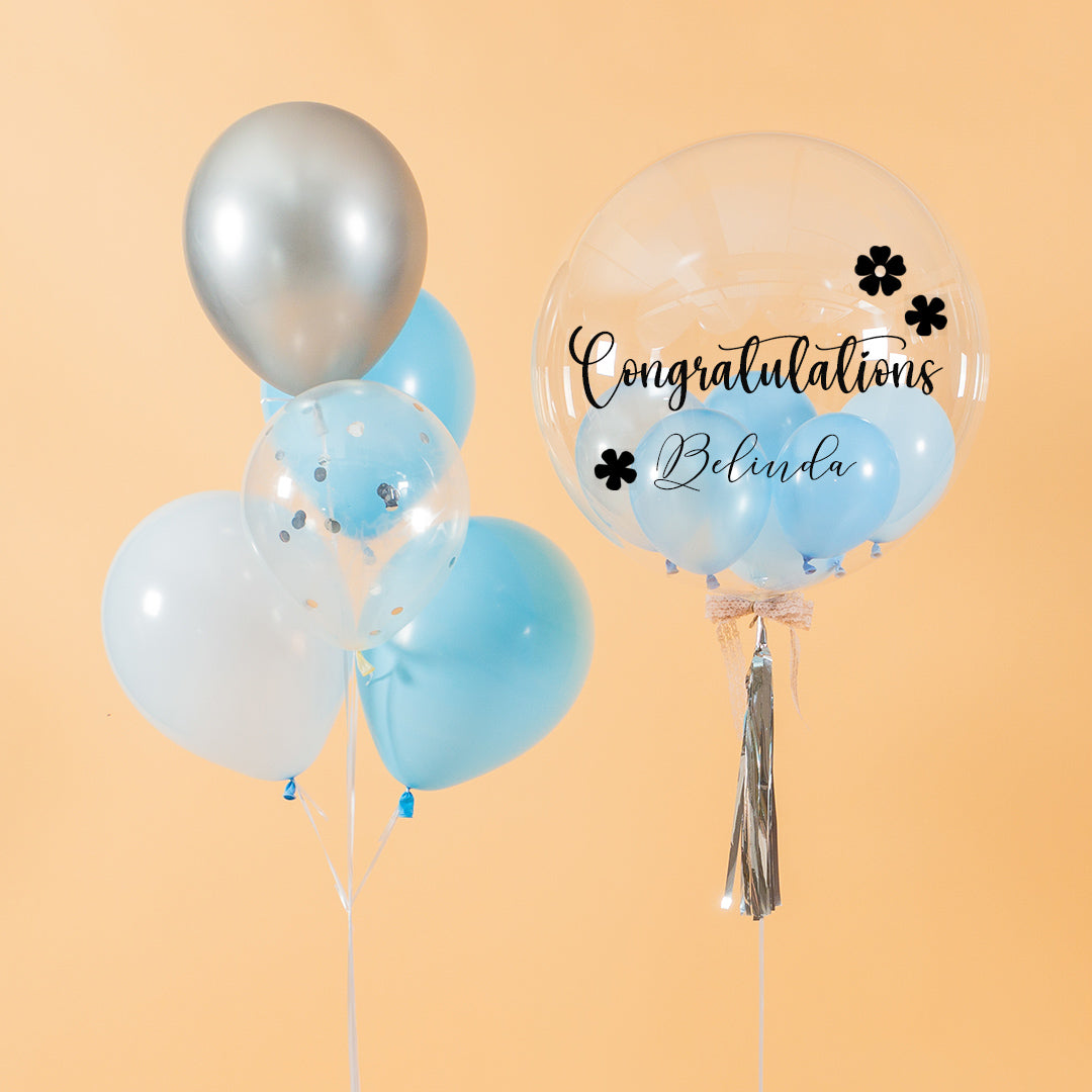 Baby Blue Helium Party Balloons