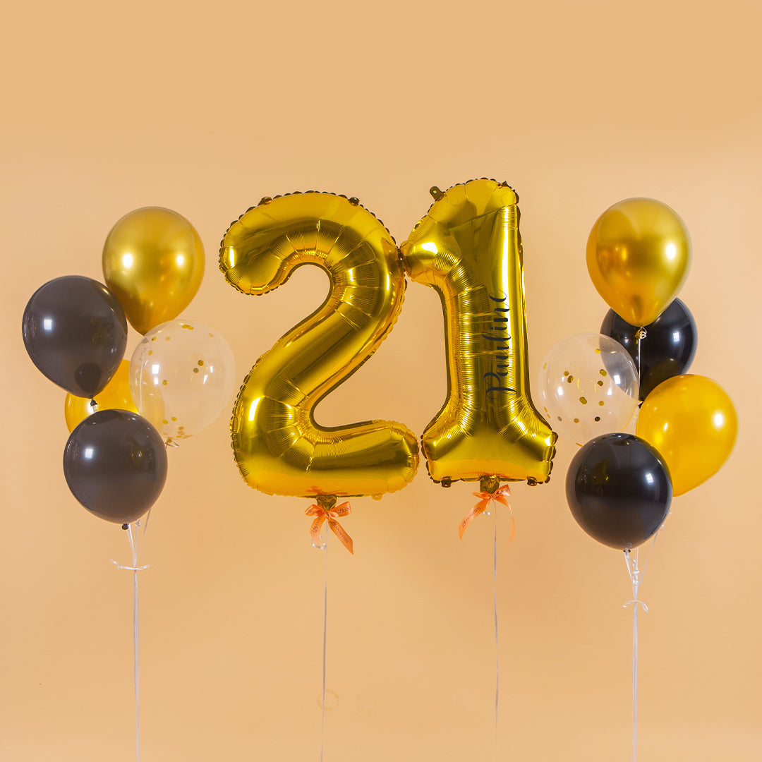 Helium foil on sale number balloons