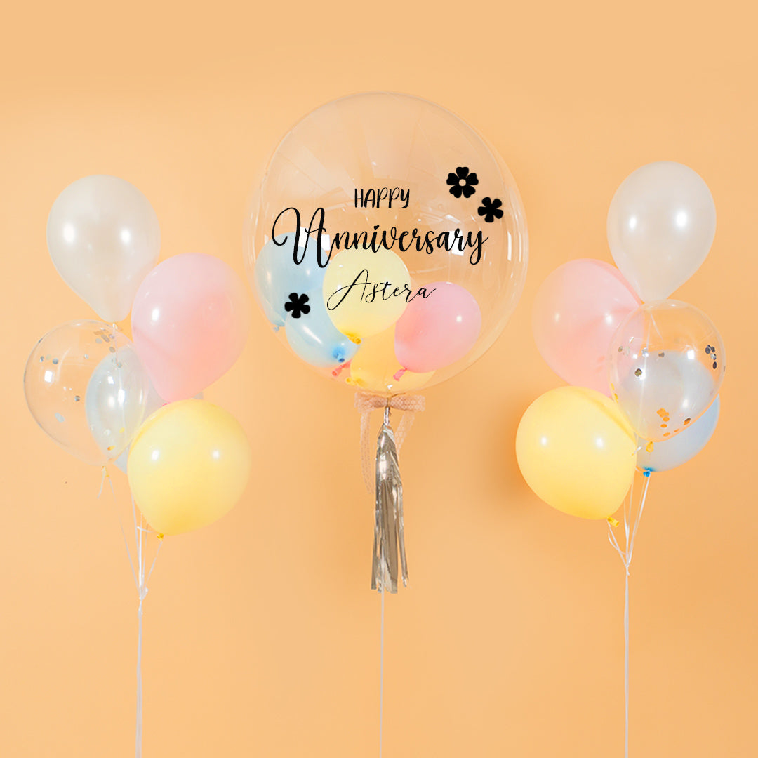 Pastel Candy Helium Balloon Bouquet