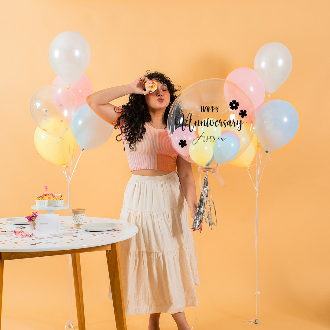 Pastel Candy Helium Balloon Bouquet