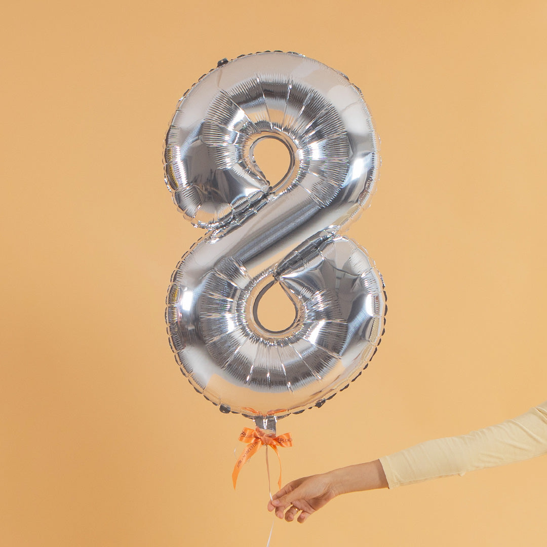 Pastel Candy Helium Foil Birthday Number Balloon