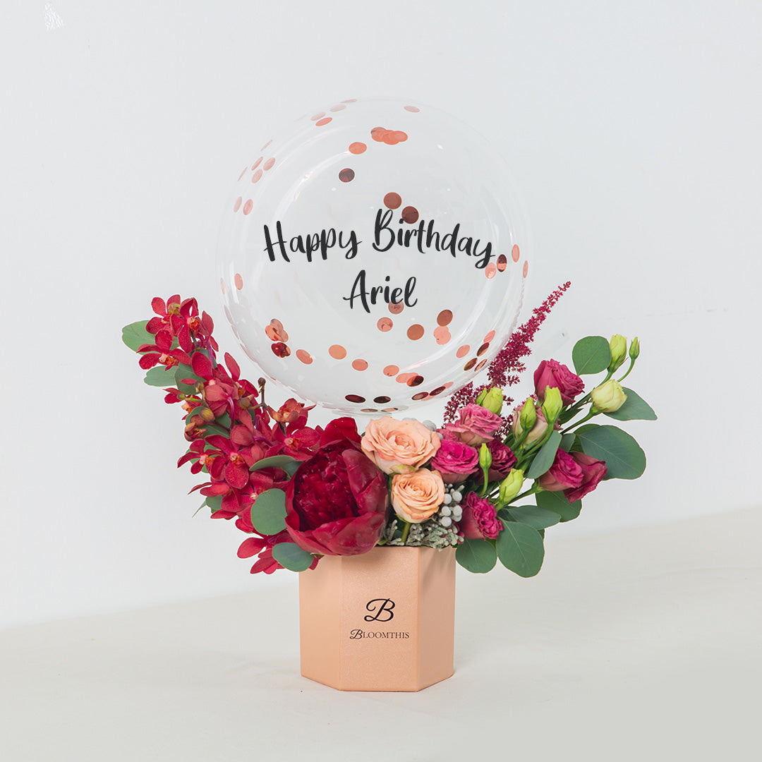 Philippina Peony Balloon Flower Box