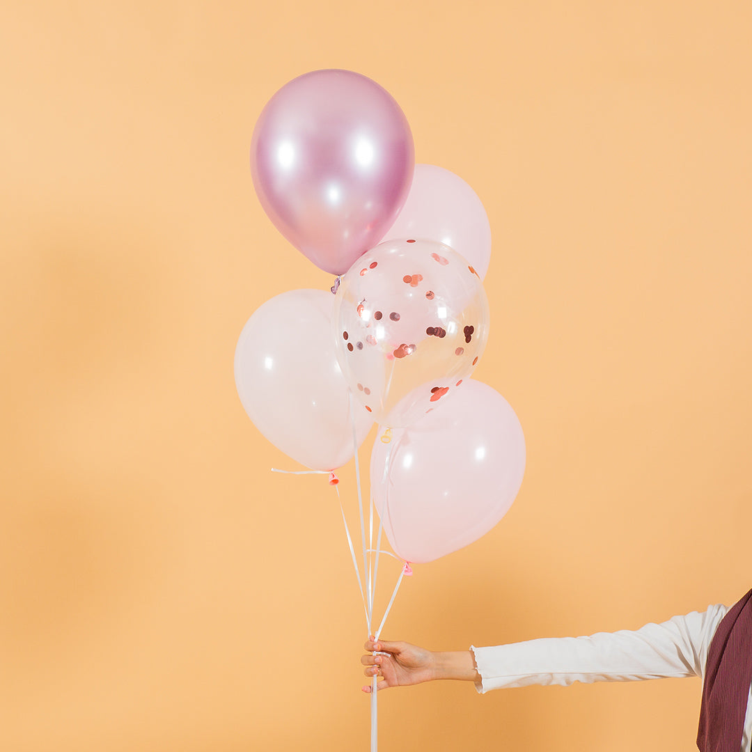 Pretty Pink Helium Birthday Balloon Bouquet