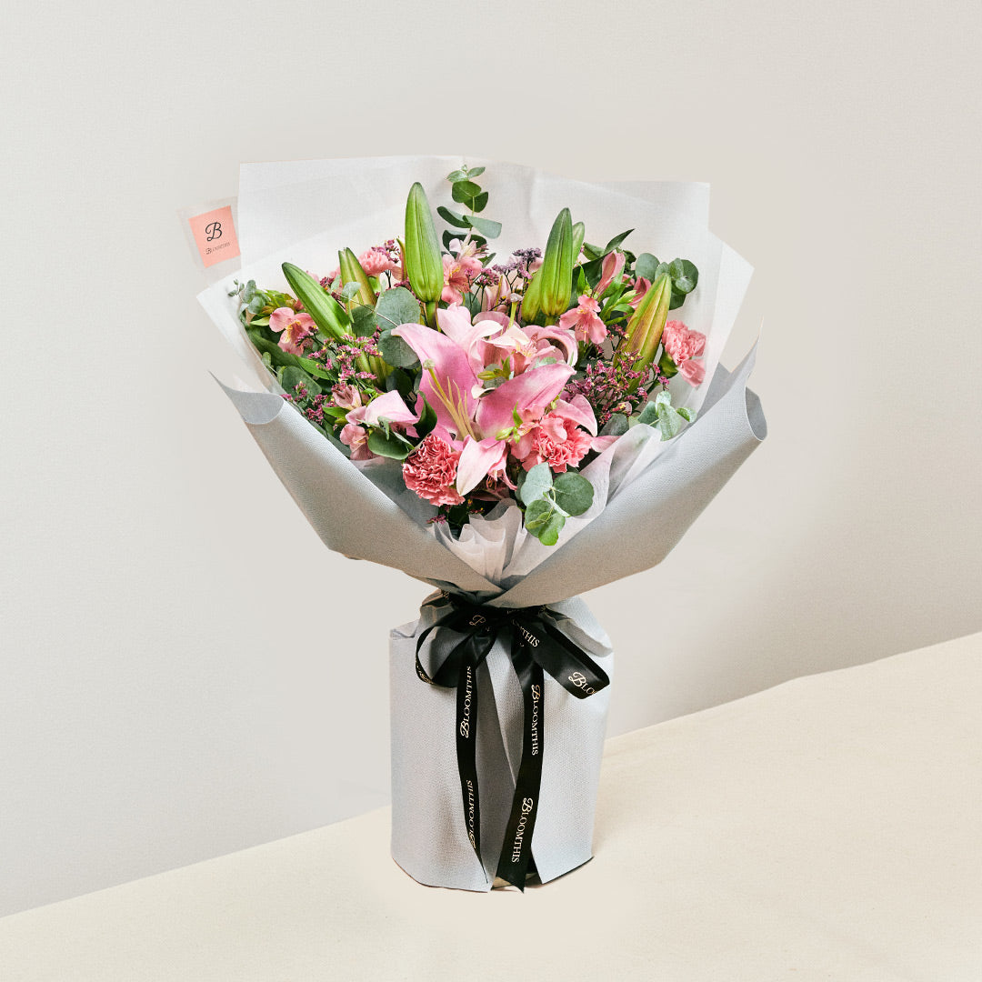 Annabeth Pink Lily Bouquet